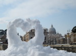 Rome sous la neige